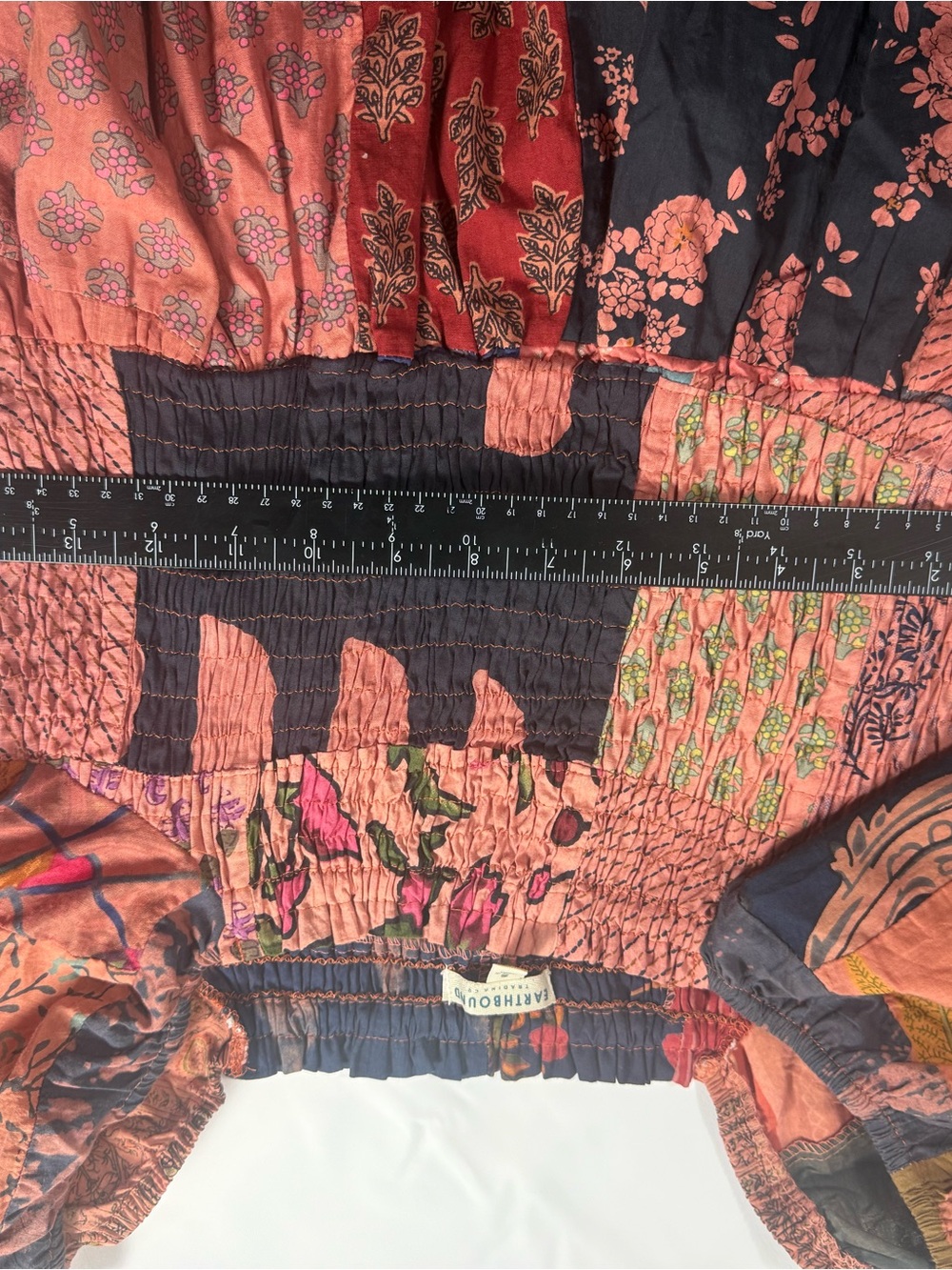 Bohemian Patchwork Maxi Dress | Cottage Core | Bohemian Comfort - Picture 2 of 15